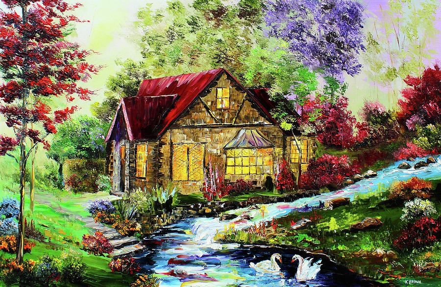Summer Home Painting by Kevin Brown