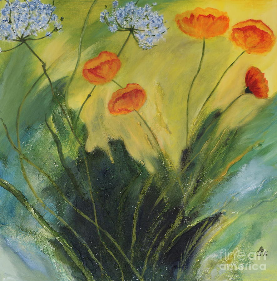 Summer In The Meadow Painting by Christiane Schulze Art And Photography