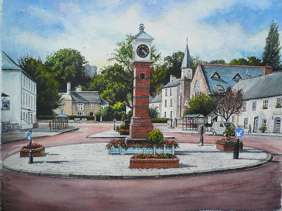 Summer in the square Painting by Andrew Read