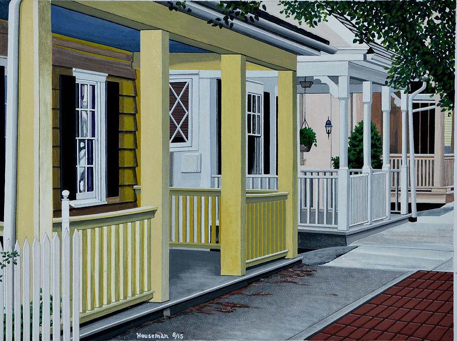 Architecture Painting - Summer in the Suburbs by John Houseman