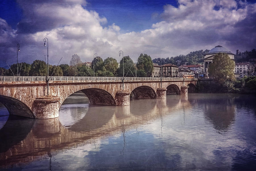 Bridge Photograph - Summer in Turin  by Carol Japp