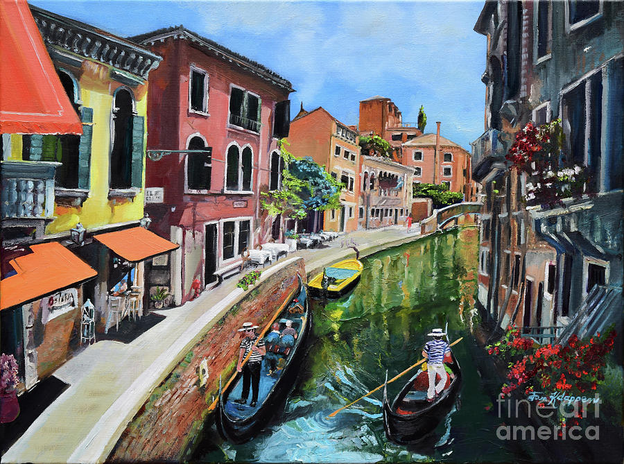 Summer in Venice - Venezia - Dreaming of Italy Painting by Jan Dappen