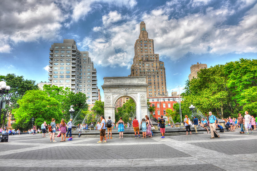 Summer Photograph - Summer in Washington Square Park by Randy Aveille