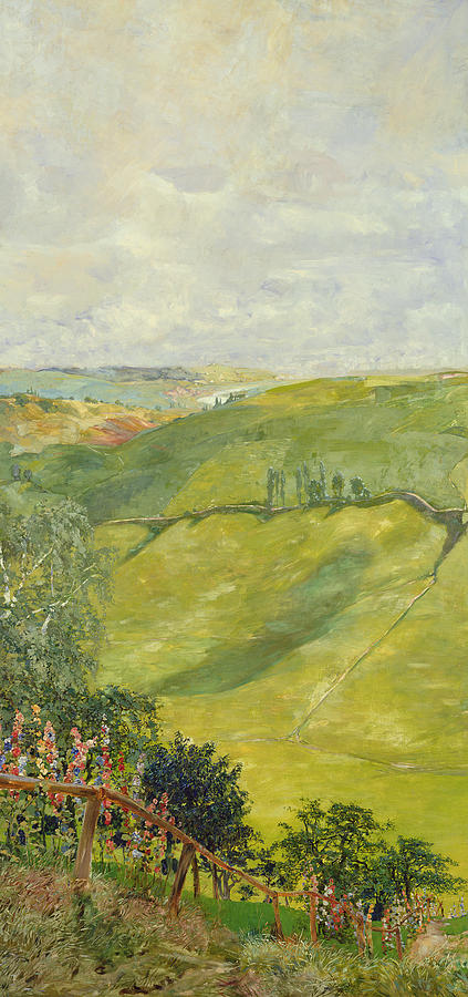 Max Klinger Painting - Summer Landscape by Max Klinger