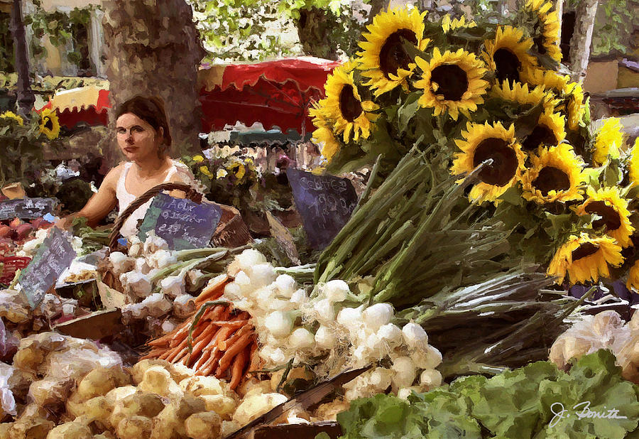 Summer Market in Provence Photograph by Joe Bonita