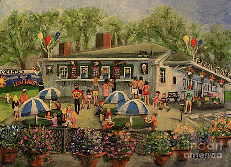 Summer Memories at Pizzi Farm Painting by Rita Brown