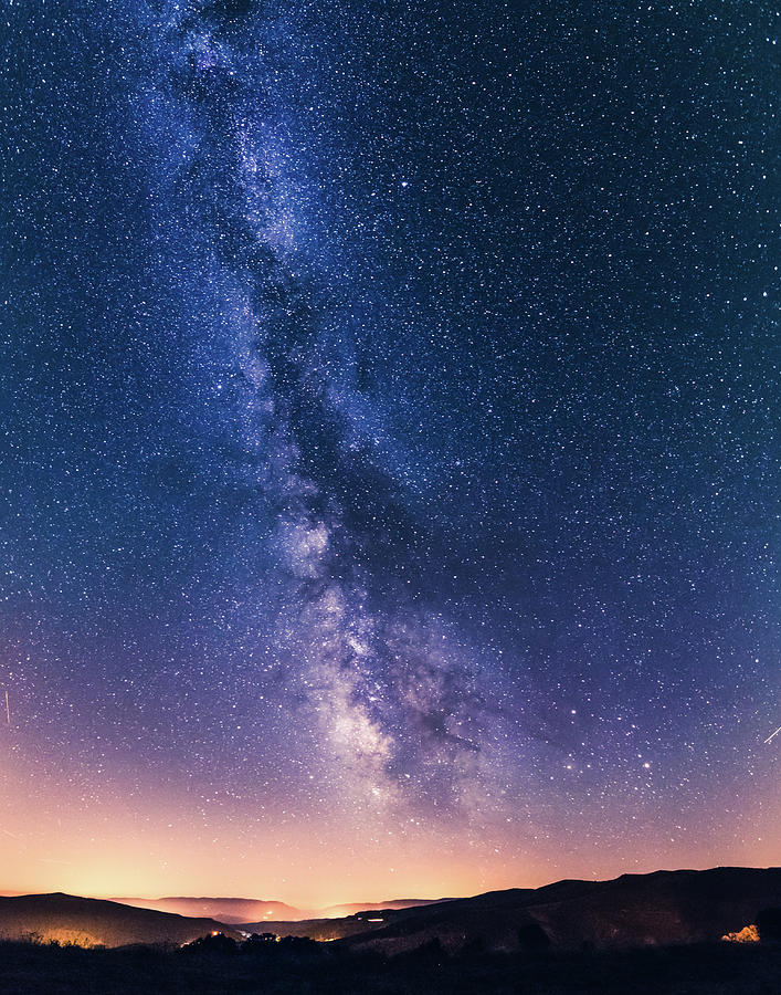 Summer Milky Way over the Pyrenees Photograph by Nuria Jordana - Fine ...