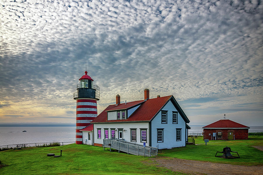 Lighthouse Photograph - Summer Morning at West Quoddy Head Lighthouse by Rick Berk
