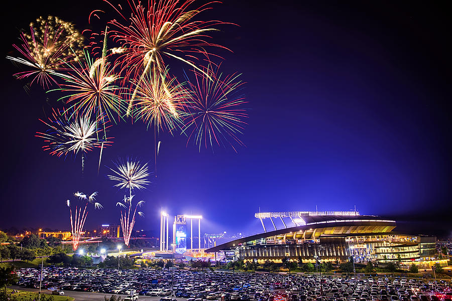Independence Day Photograph - Summer Nights at the K by Thomas Zimmerman
