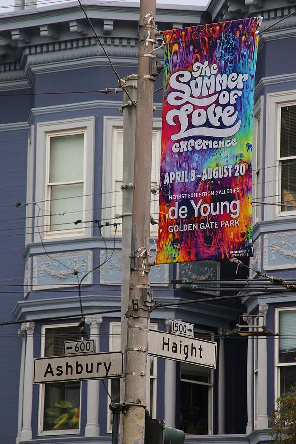 Summer of Love celebration Haight and Ashbury San Francisco Photograph by Marlin and Laura Hum