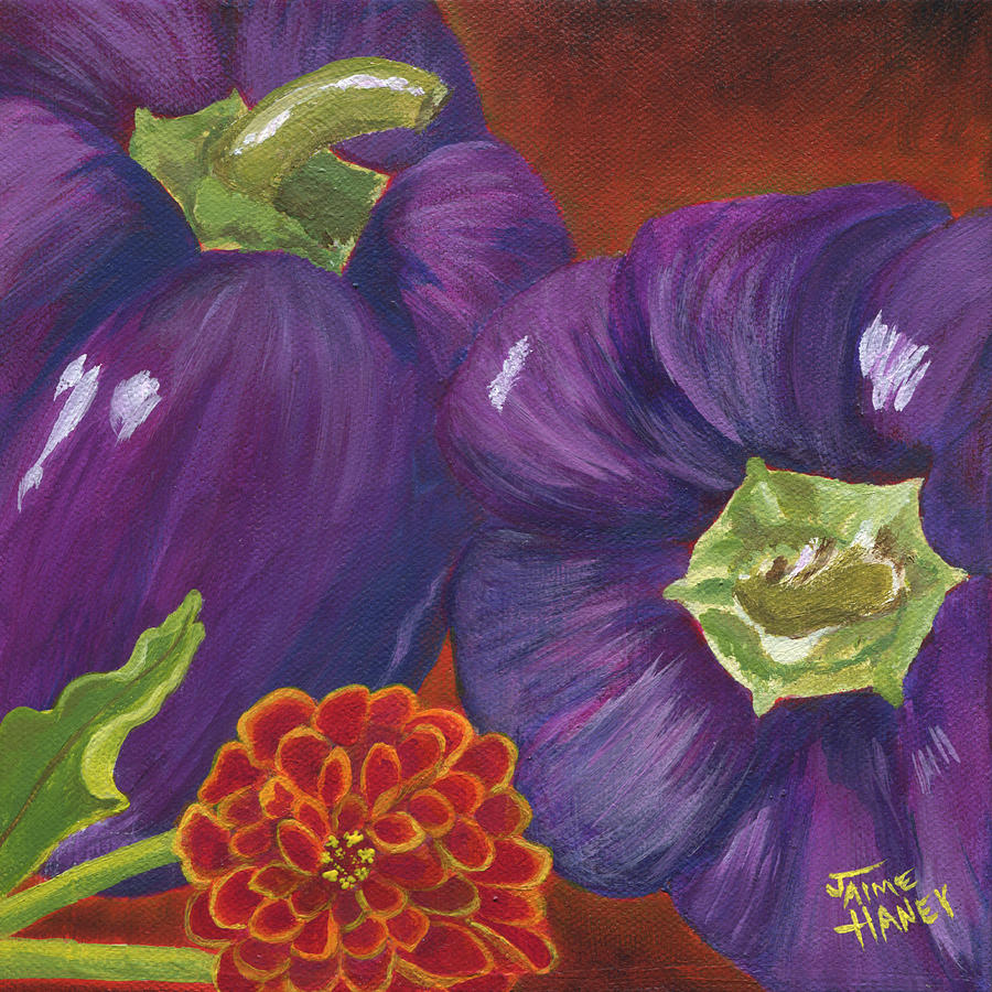 Summer of Purple Painting by Jaime Haney