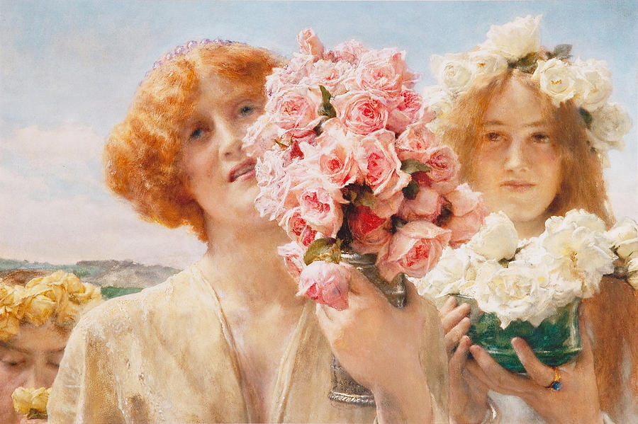 Summer Offering  Painting by Lawrence Alma-Tadema