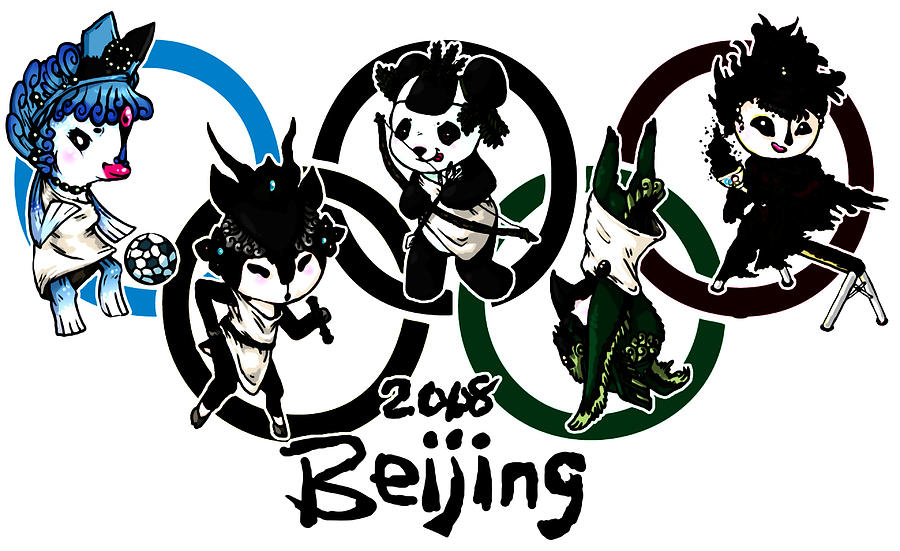 Summer Olympics Beijing 2008 Digital Art by Lora Battle Pixels