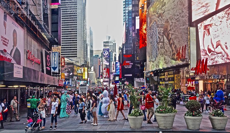 Summer on 42nd Street Photograph by Joan Reese