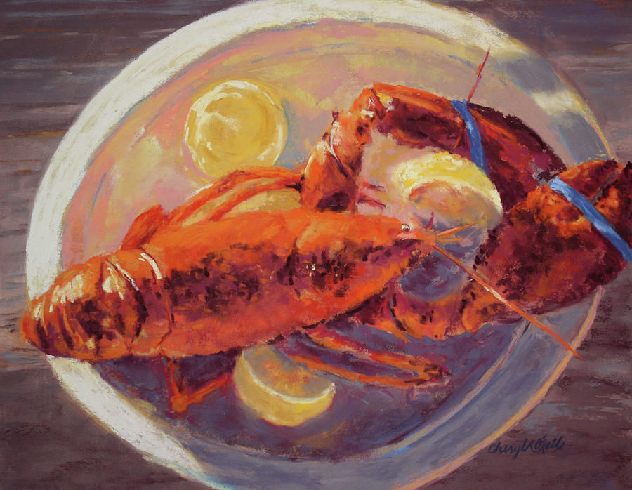 Summer on a Plate Pastel by Cheryl O'Neil - Fine Art America