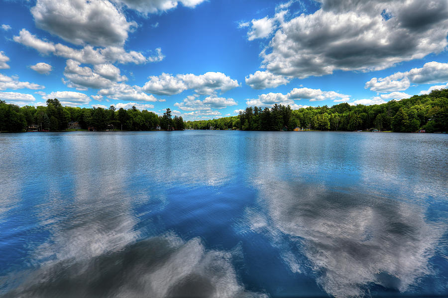 Landscape Photograph - Summer on Old Forge Pond by David Patterson