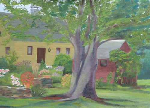 Summer Painting - Summer on the Farm by Paula Emery