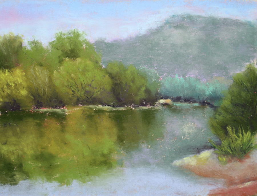 Summer on the River Painting by Nancy Jolley