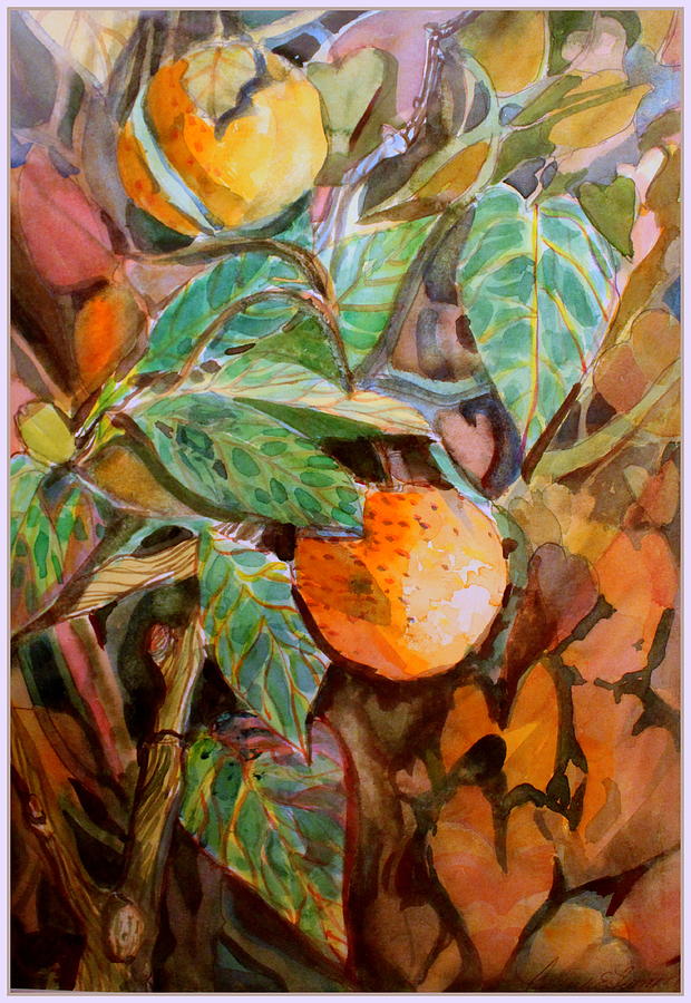Summer Oranges Painting by Mindy Newman