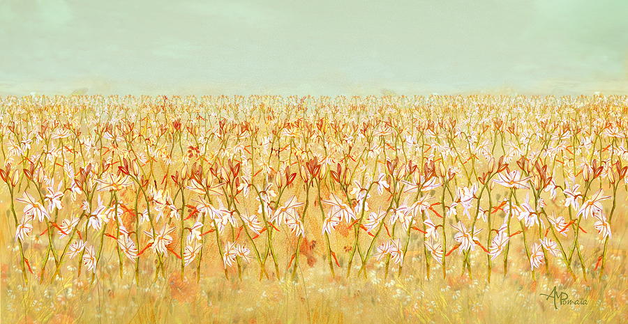 Flower Painting - Summer Outbreak by Angeles M Pomata