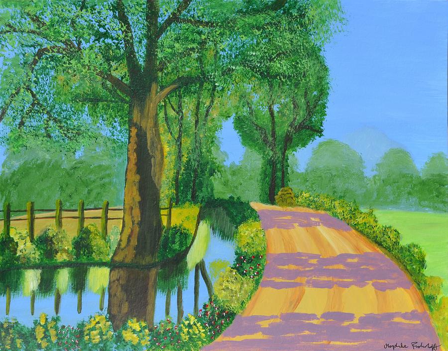 Summer Path Painting by Magdalena Frohnsdorff
