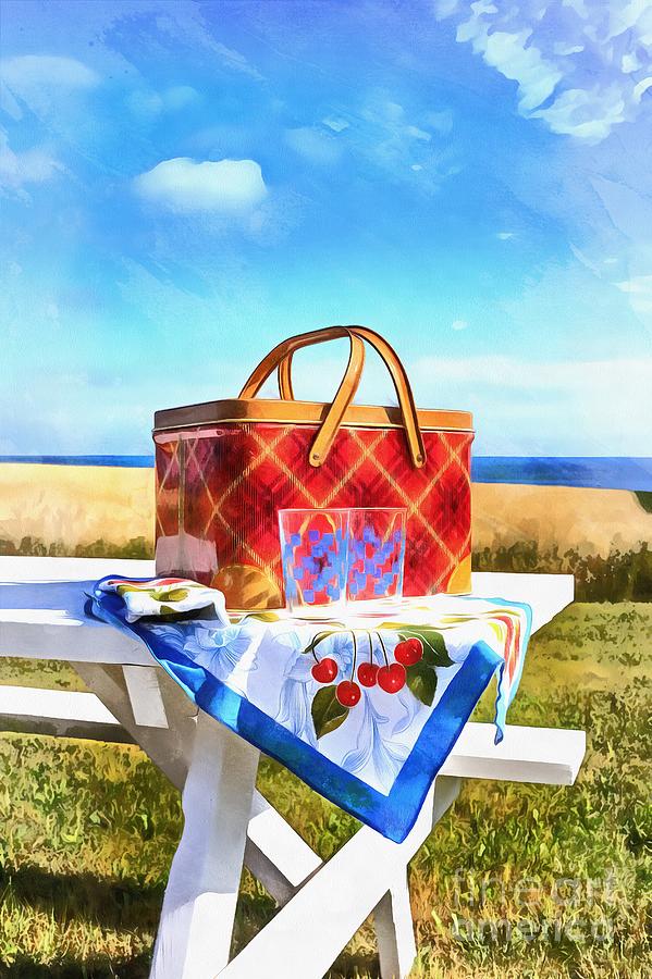 Summer Painting - Summer Picnic Acrylic by Edward Fielding