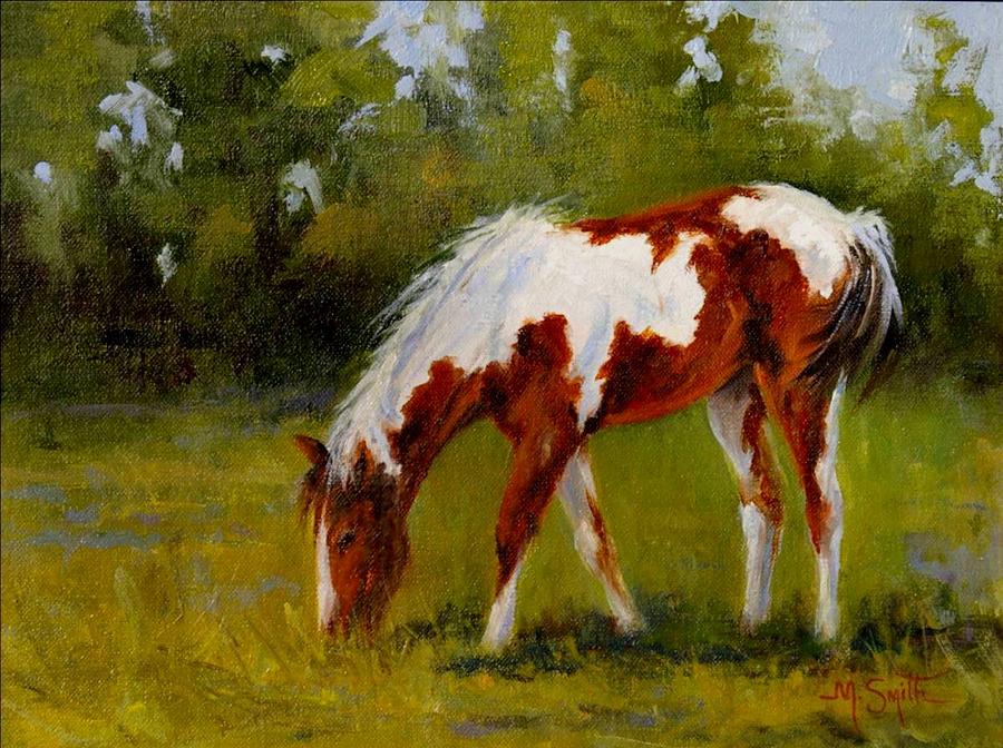 Paint Colt Painting - Summer Pleasure by Marla Smith