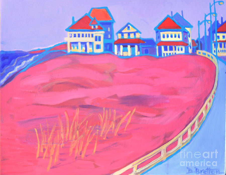 Summer Porches Hampton Beach Painting by Debra Bretton Robinson