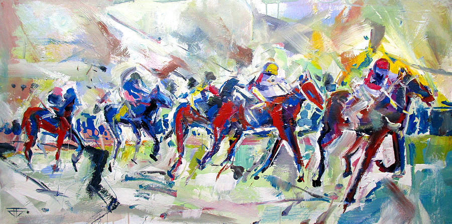 Summer Race Painting by John Gholson