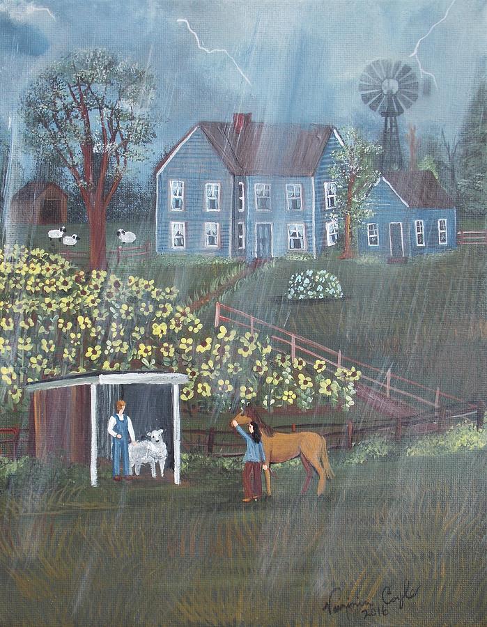 Summer Rain Painting by Virginia Coyle
