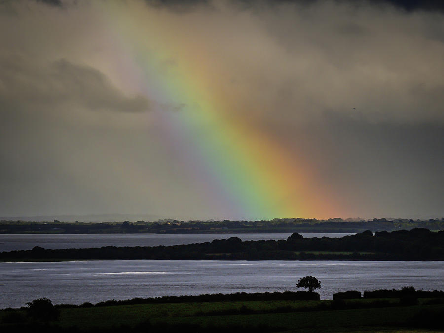 Ireland Photograph - Summer Rainbow Over Shannon Estuary by James Truett Ireland Photograph - Summer Rainbow Over Shannon Estuary by James Truett