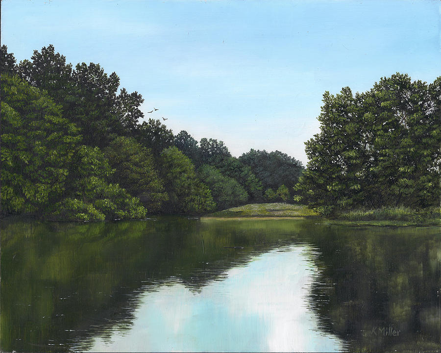 Summer Reflections Painting by Kathie Miller