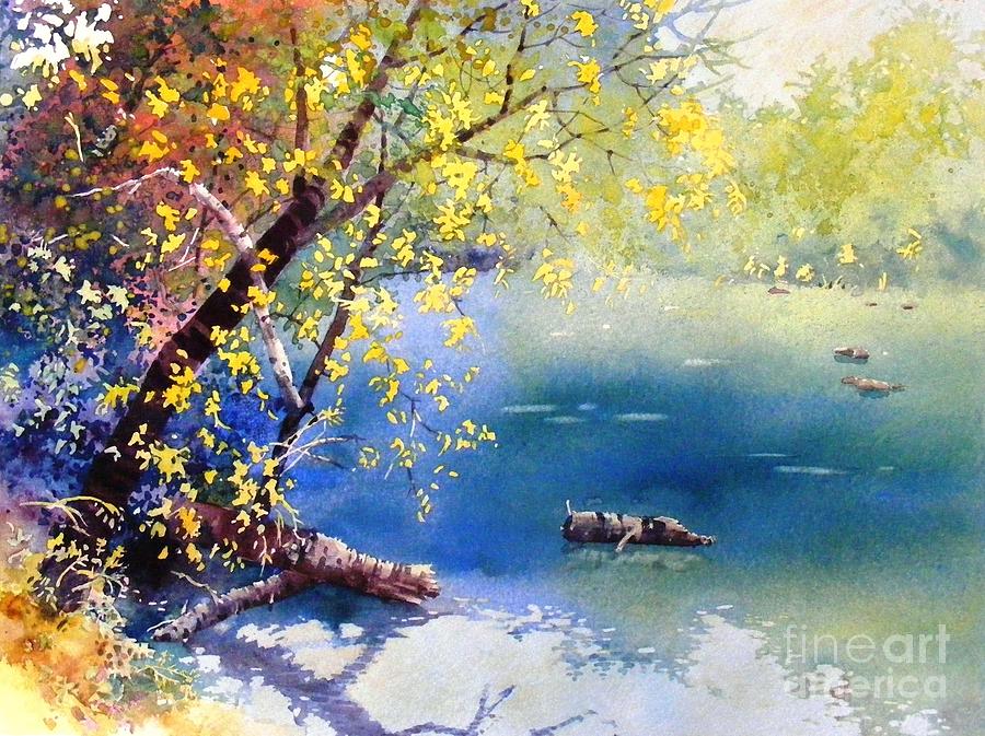 Summer River Painting by Celine  K Yong