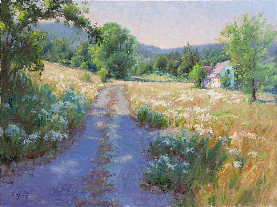 Summer Road Painting by Becky Joy
