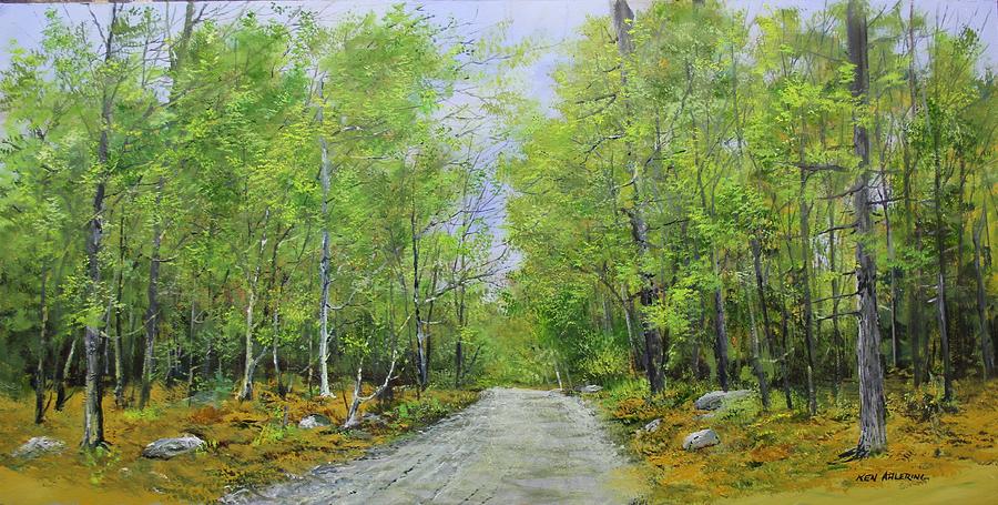 Summer Road Painting by Ken Ahlering