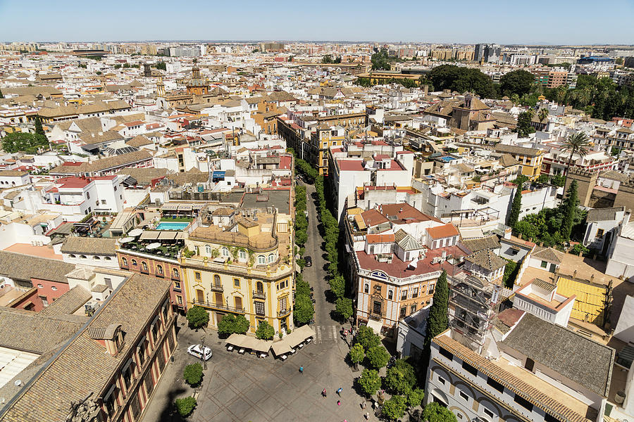 Summer Rooftops in Seville Spain Photograph by Georgia Mizuleva