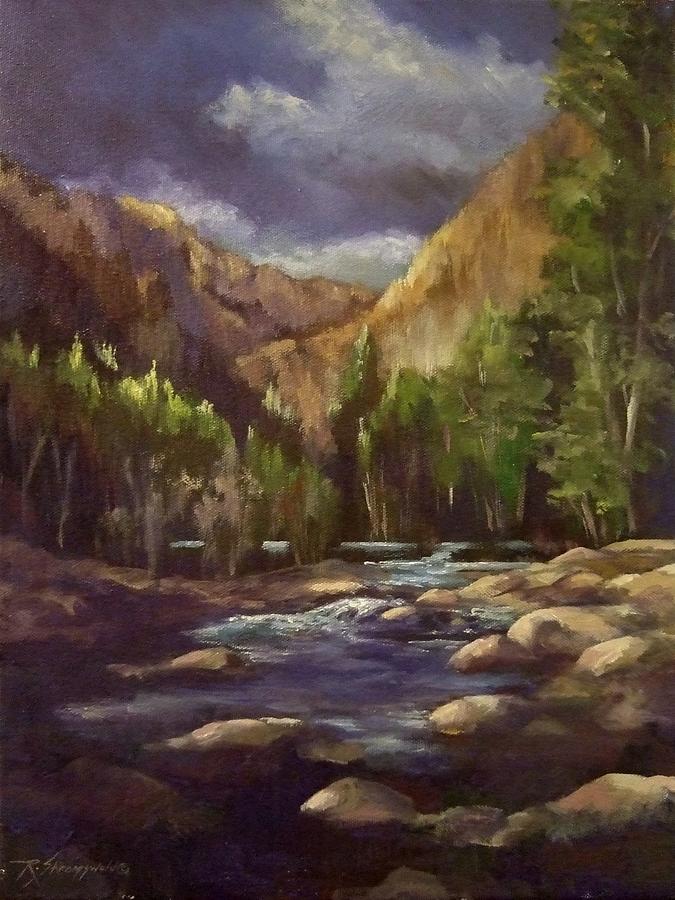 Tree Painting - Summer Runoff by Ruth Stromswold