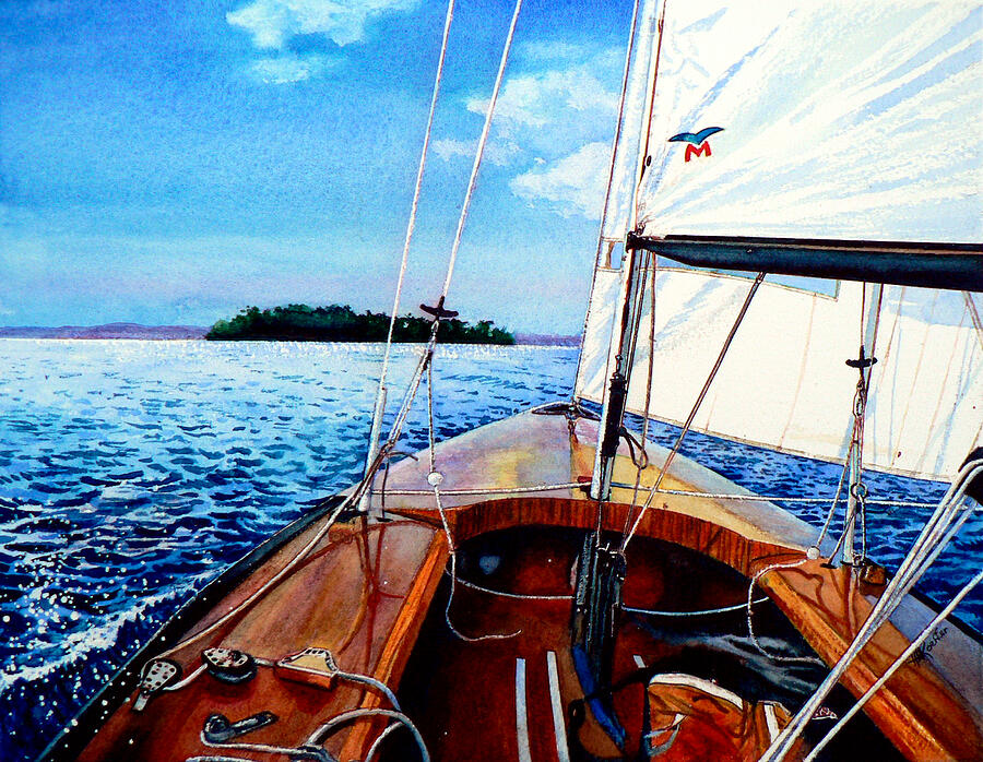 Summer Sailing Painting by Hanne Lore Koehler