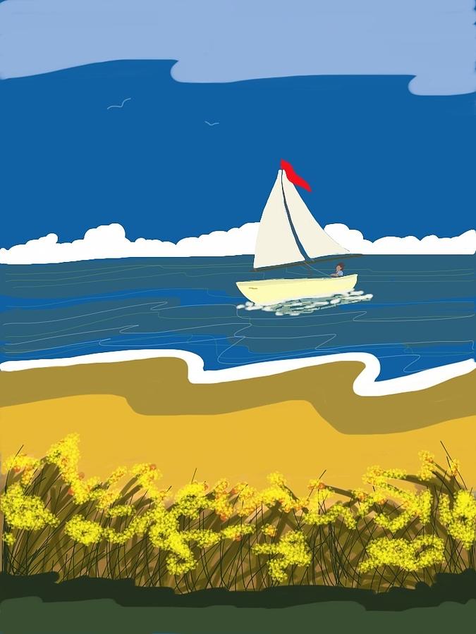 Summer Sailing Digital Art