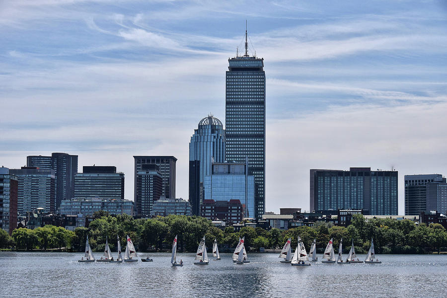 Summer Sailing On The Charles Photograph by Tricia Marchlik