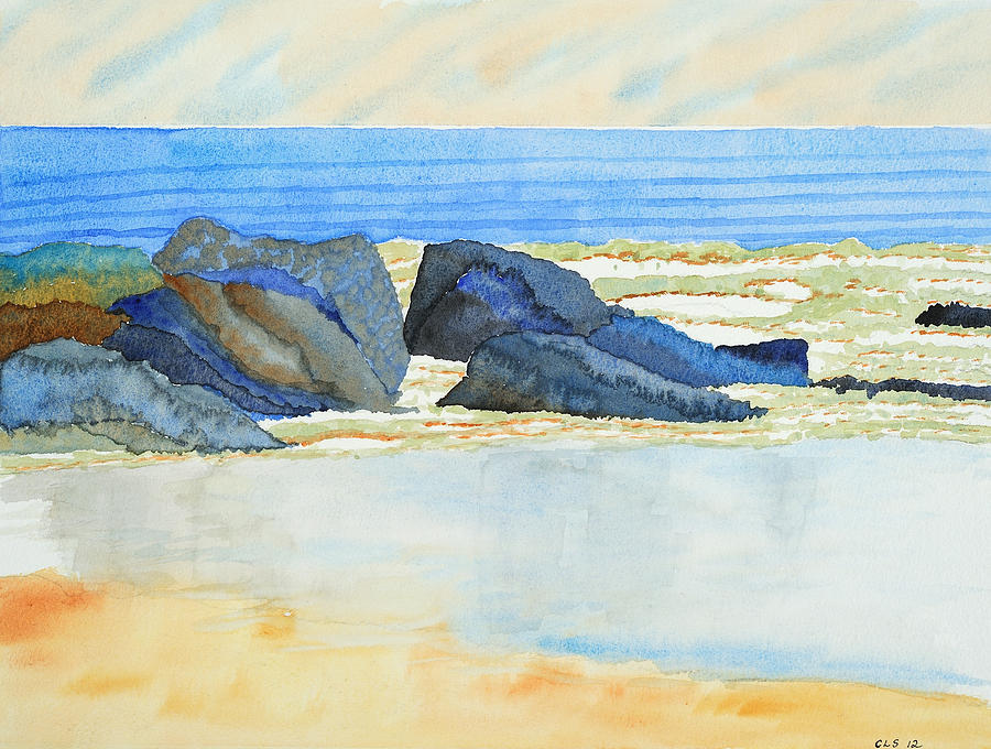 Summer Seashore #2 Painting by Cynthia Schoeppel