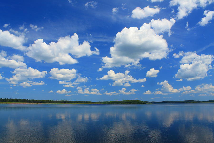Summer Skies over Lake Photograph by John Burk