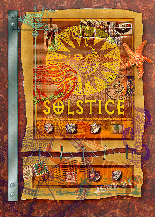 Summer Solstice Digital Art by ErnestineGrindal SaraClarke