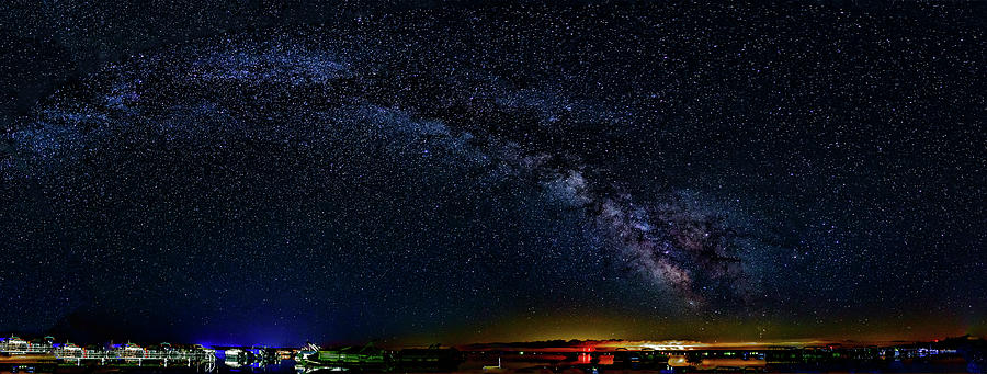Summer solstice Milky way style Photograph by Joe Holley