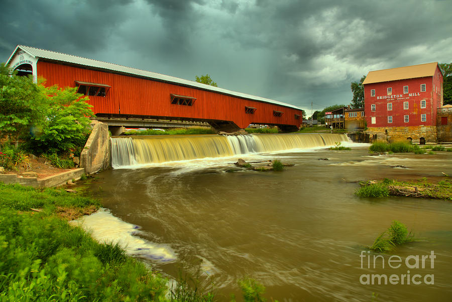 Summer Storms Over The Bridgeton Mill Photograph by Adam Jewell