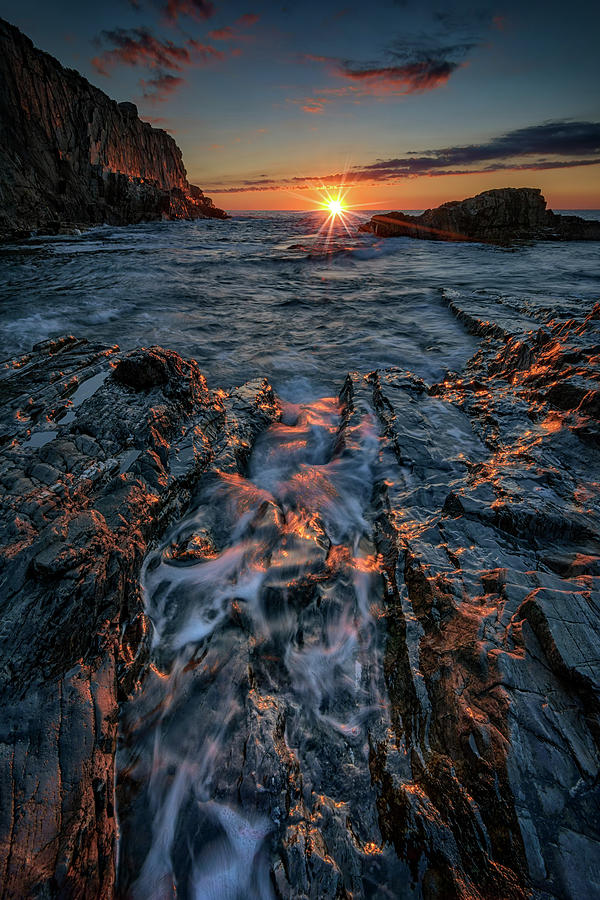Landscape Photograph - Summer Sunrise at Bald Head Cliff by Rick Berk