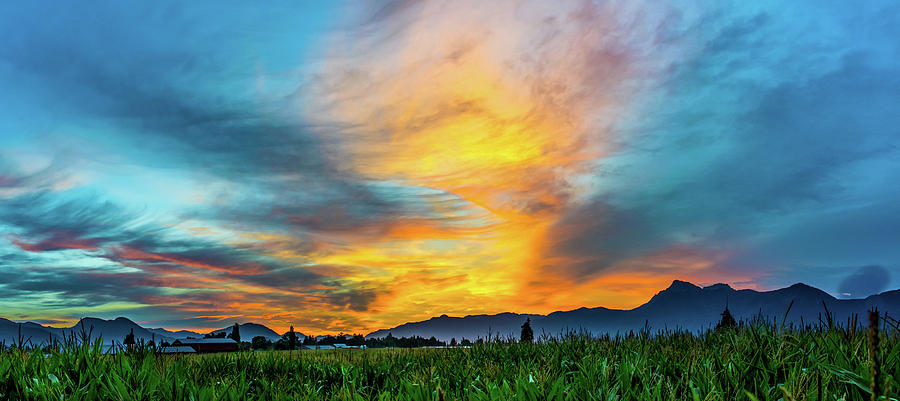 Summer Sunrise - Chilliwack Valley British Columbia Photograph