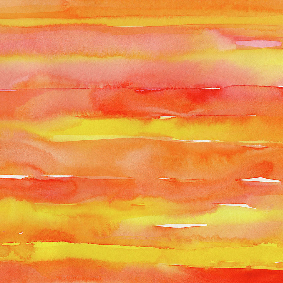 Abstract Painting - Summer Sunrise by Olga Shvartsur