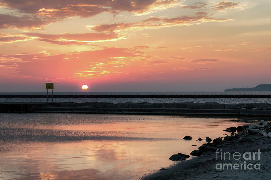 Summer Photograph - Summer Sunrise on Lake Ontario by Rod Best