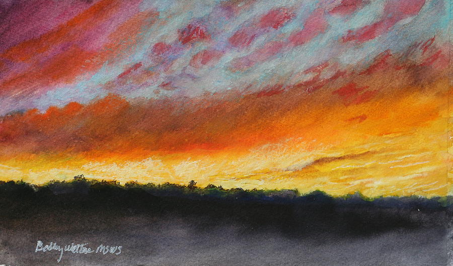 Summer sunset Painting by Bobby Walters